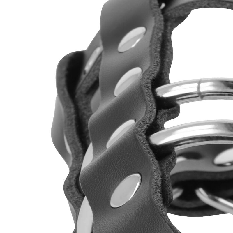 DARKNESS - CAGE DE CHASTETÉ EN CUIR AVEC SERRURE – Image 4