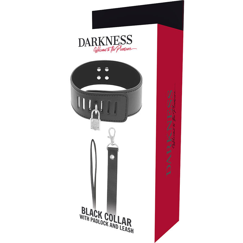 DARKNESS - COLLIER BDSM AVEC SERRURE NOIRE – Image 5
