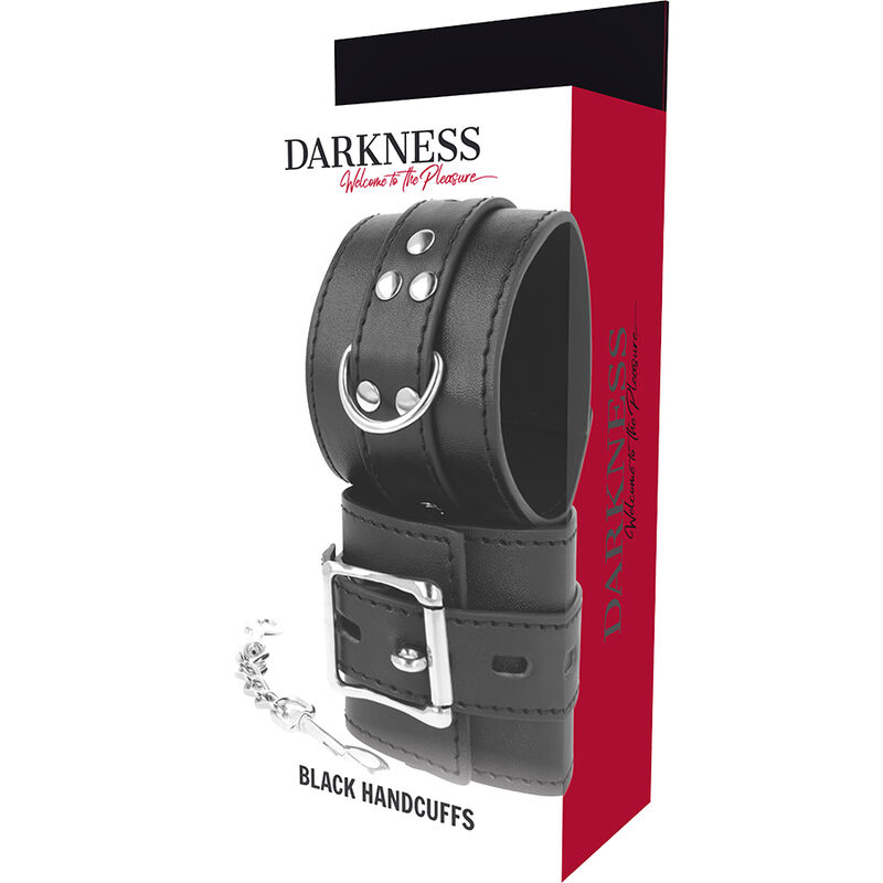 DARKNESS - MENOTTES EN CUIR NOIR – Image 5