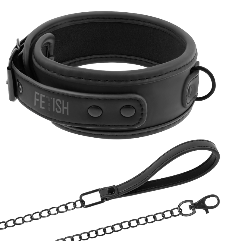 FETISH SUBMISSIVE - COLLIER CHAÎNE DOUBLURE EN NOPRÈNE – Image 2